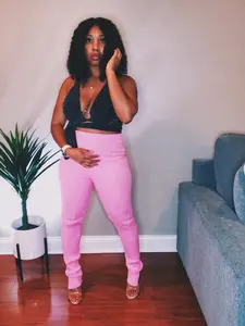 Marie Stacked Leggings (Pink)