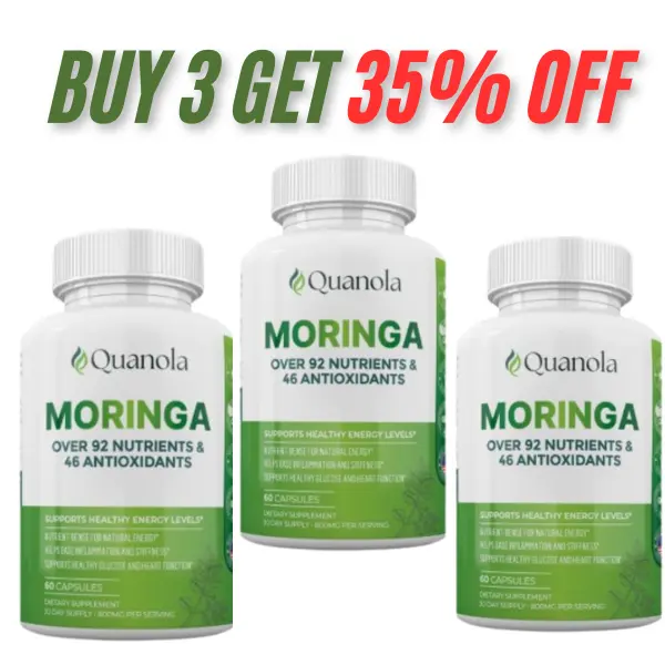 BUY 3 GET 35% OFF - Quanola Moringa Powder Capsules TRIO