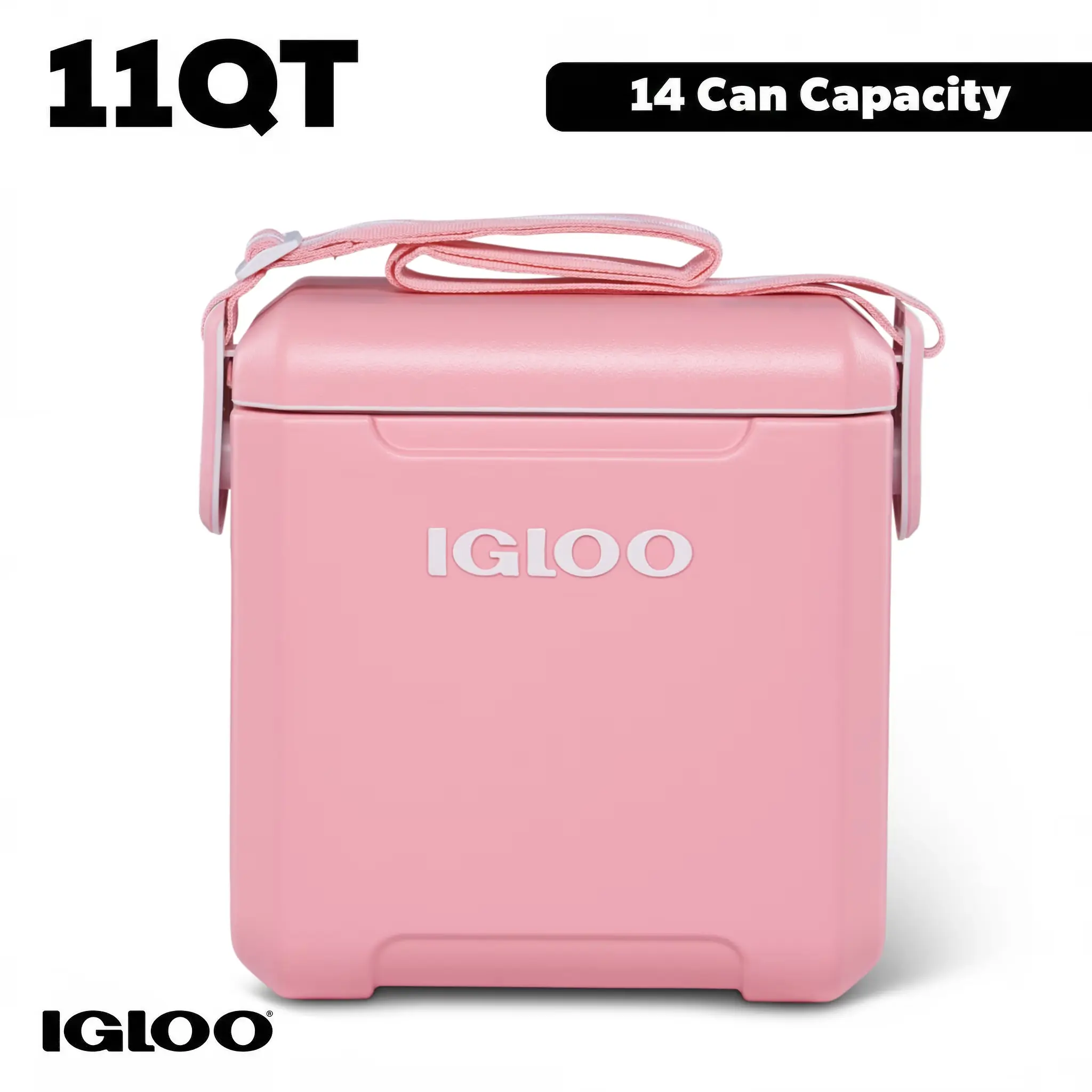 11 QT Tag-A-Long Hard Sided Cooler, Pink
