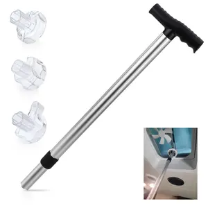Camp'N 30-Inch RV Vent Cover Opener Stick with Extension Handle - Roof Vent Crank Tool