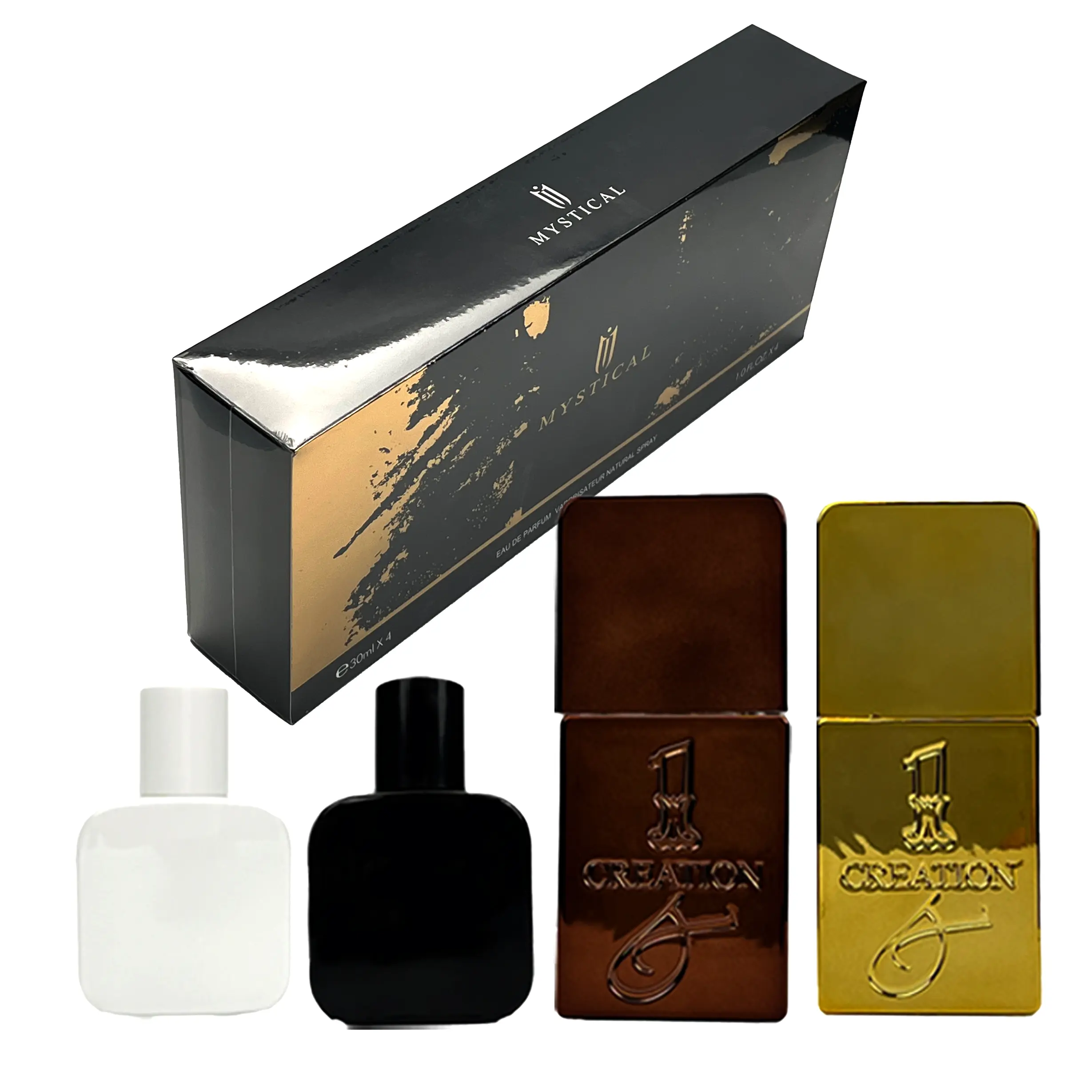 Men's Wood and Amber Perfume Set,Men's cologne fragrance spray, winter,Father's Day Valentine's Day Thanksgiving Christmas gift, 30ml*4(1.0FL.OZ.*4)