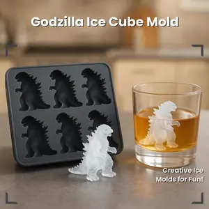 Godzilla ice cube mold, summer creative ice maker, kitchen refrigerator bar special ice mold, new ice mold product