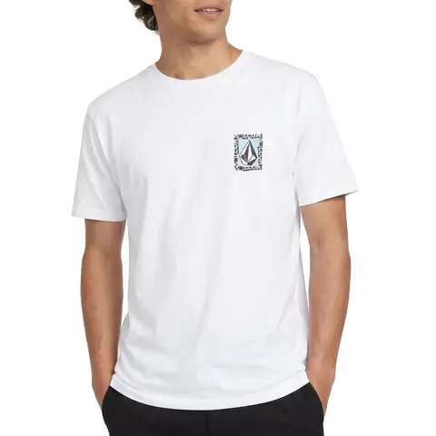 VOLCOM Men's Standard Size Cotton Short-Sleeve UV-Protective Quick-Drying Rashguard - Round Neck Crawdad Lubock UPF 50+ Compression Top for Beach Watersports
