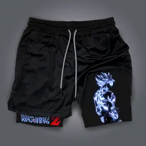 Dragon Ball DBZ Goku jorts outfit men 80s 90s short shorts summer camo shorts Anime graphic sweatshorts men gifts