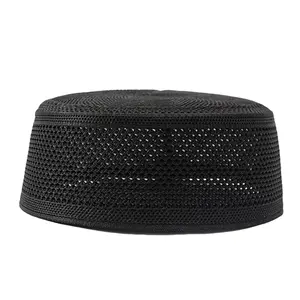 Muslims Prayer Caps Men Crochet Net Islamic  Caps Arabian Turban Round Caps
