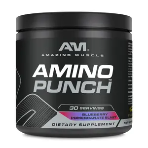 Amazing Muscle Amino Punch + Hydration Electrolyte Blend | 5500 Mg | 30 Servings | Amino Acid Supplement for Men & Women