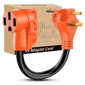 Nilight Dryer Adapter Cord 30 Amp to 30 Amp 3 Prong 125V 3750 Watt Pure Copper Old Dryer Outlet to New Dryer Plug Conversion Heavy Duty 10 Gauge Wire 10-30P to 14-30R 30M/30F