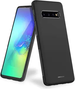 Samsung Galaxy S10 (6.1 Inches) – Ultra-Thin Frosted TPU Silicone Protective Case for Galaxy S10 [Shockproof, Scratch-Resistant & Anti-Fingerprint] ¨C Black