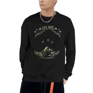 Men's "Velaris City of Starlight" Crewneck Sweatshirt, ACOTAR Inspired Fantasy Sweater,ACOTAR Velaris City of Starlight Crewneck, Book Lover Fantasy Sweatshirt for Men