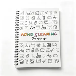 ADHD-Friendly Spiral Notebook - Daily Cleaning Planner, No-Overwhelm Chore Task Tracker for Home, Office