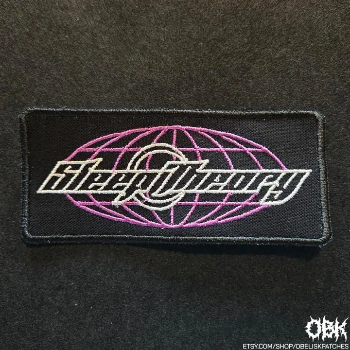Sleep Theory Patch  Embroidered Canvas Patch - Multiple Sizes, Iron On, Velcro for bags, clothing