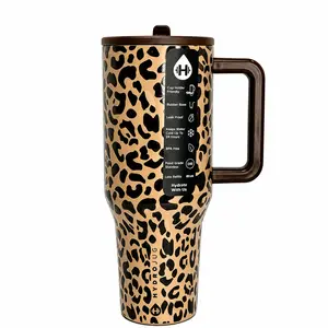 Hydro's Style 40oz Vacuum Insulated Mug - Double WallStainless Steel Leak-Proof Travel Cup for Car, Office &Outdoors