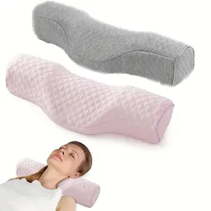 Ergonomic Cervical Memory Foam Pillow, 1 Count Orthopedic Neck Support Pillow, Breathable Pillow  for Ultimate Relaxation & Comfort