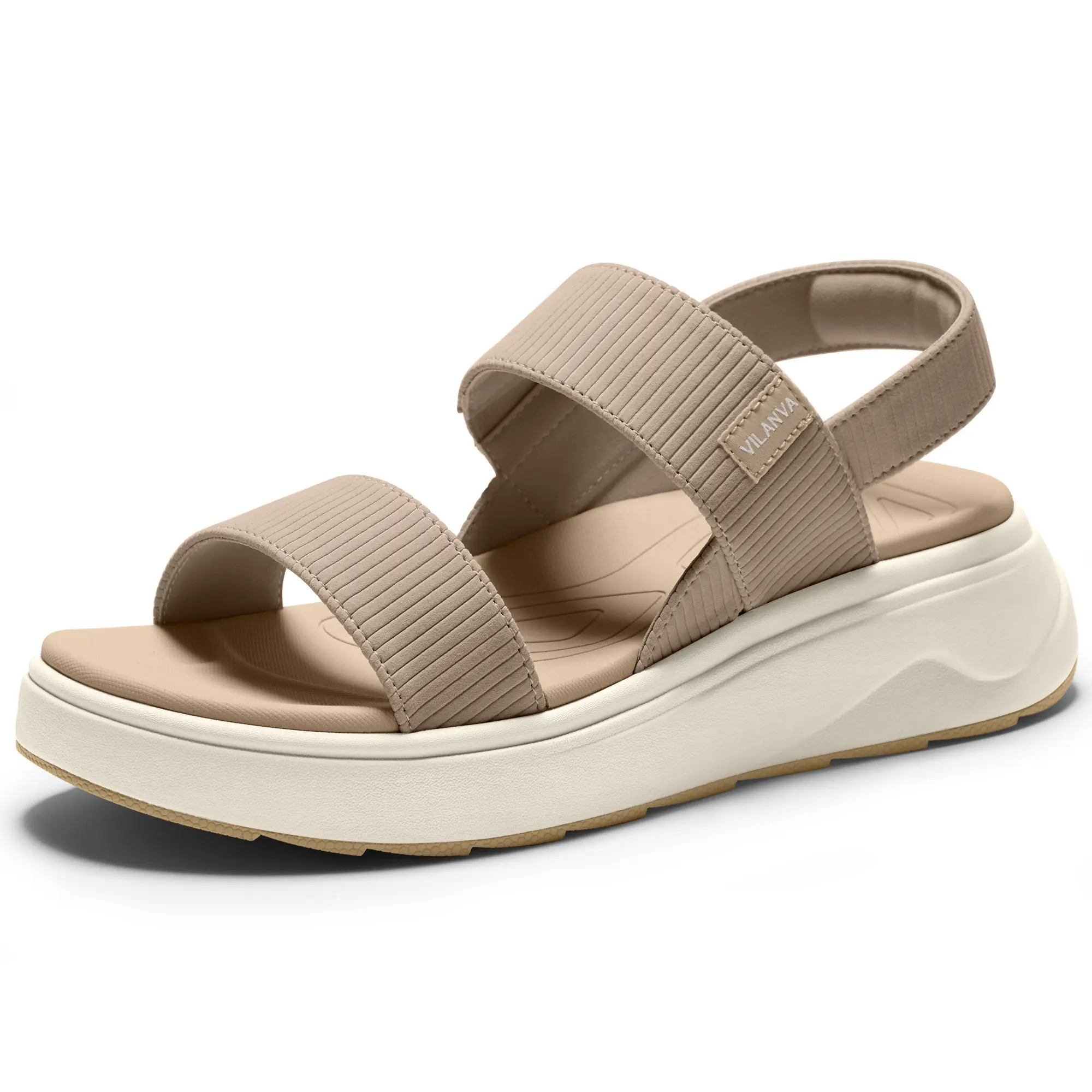 Vilanva Women's Platform Sandals Arch Support Plantar Fasciitis Relief Cushioned Comfort Non-Slip Backstrap Summer Casual Shoes 2026, Shoes For Women, Women's Sandals