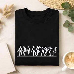 MJ Dance Evolution Shirt, MJ Silhouette Tee, King of Pop Shirt, Music Lover Gift, Retro Dance Graphic Tee, Unisex T-Shirt
