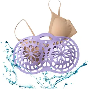 Silicone Bra Washing Bag for Laundry Machine, Anti-Deformation Brasaver, Thickened Zipper Design, Fits All Cup Sizes, Durable & Non-Tangle, Removable Laundry Bags, Home Goods