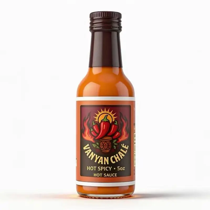 Vanyan Chale 5oz Premium Chipotle Chili Pepper Condiment - Hot Sauce, Spicy Sauces for Bold Cooking Dishes, Hot & Spicy Cooking Sauces