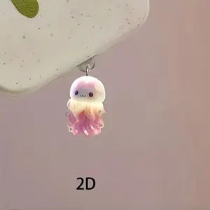 Cute Jellyfish Theme Phone Dust Plug, Show Your Phone Personality, Compatible with iPhone Type-C Ports, Adorable Mobile Accessory, Phone Charm, Smartphone Accessories