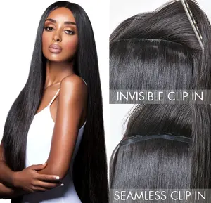LUVME 100% Virgin Human Hair Extensions Seamless & Invisible Edge Straight, Body Wave, Kinky Curly, Yaki Straight, Messy Burmese Curl Clip-In Limited Time Offer TikTok Exclusive #luvmenewarrivals