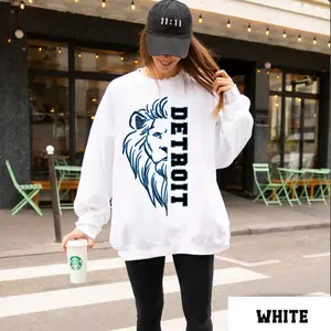 Detroit Football Sweatshirts, Lion Football Sweatshirts, Gift for Sweatshirt Womenswear Hoodie
