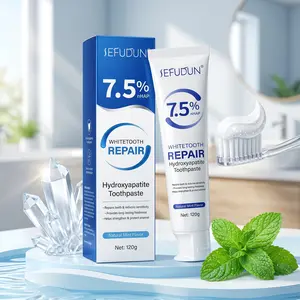 Hydroxyapatite Toothpaste 7.5% – Enamel Repair & Whitening, Mint Flavor, Gentle on Sensitive Teeth, Fluoride-Free, 4.23oz Oral Care