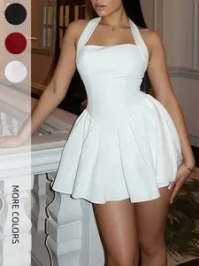 Elegant Mini Sleeveless Dress for Women, Casual Fashionable, Perfect for Daily Wear and Special Occasions, Slim-Fitting Style