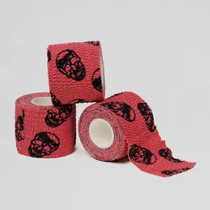 Premium Quality Gymreapers Skull Tape - Red, 2" Adhesive Tape for Hand Injury Protection During Sports & Outdoor Activities