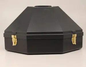 Oversize Black Plastic Large Cowboy Hat Can