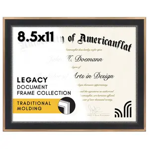 Ornate Diploma Frame 8.5x11 Without Mat - Americanflat