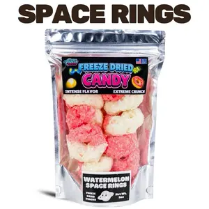 Freeze Dried Space Rings- Pick Flavor- Astro Freeze Treats- 3oz- Fruity Bonbon