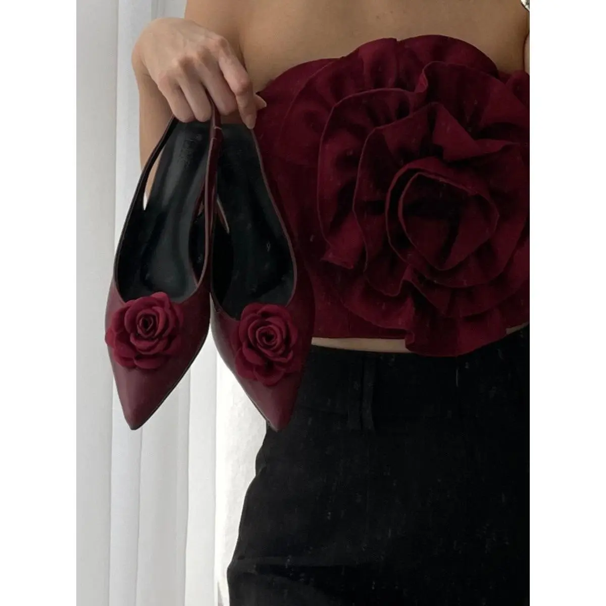 Cherry Red Anais Heel