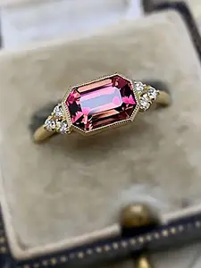 Artificial Zircon Decor Ring, Exquisite Fashion Jewelry Ring, Elegant Engagement Ring, Suitable for Women Wedding Engagement Commitment Party Daily, Birthday Gift