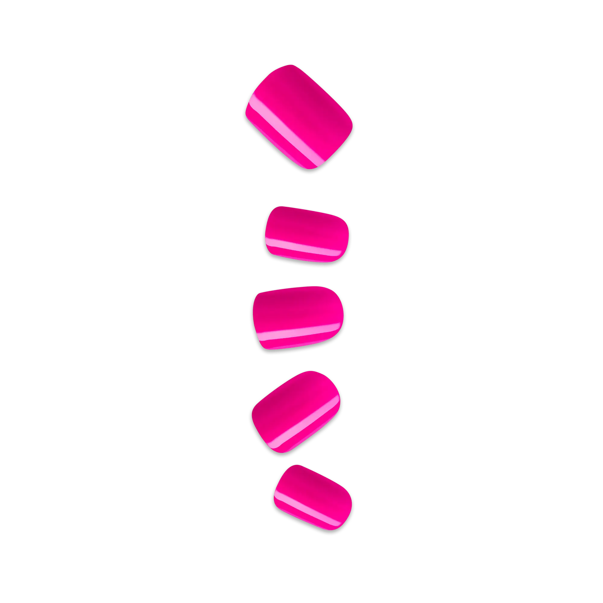 Impress Color No Glue Fake Press On Nails - Smile | Solid, Pink, Short, Squoval, Manicure