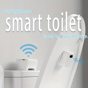 Charging Smart Toilet Sensor Flusher | Foot Sense & Auto Flush After Use, Easy Tool-Free Installation, USB Powered with Rechargeable Lithium Battery for Bathroom Upgrade