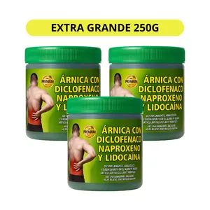Gel de ARNICA con LIDOCAINA Extra Strong Balm 250g Ointment for Topical Use Healthcare Aid Pain Relief