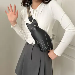 Cat Lover Crossbody Purse - Adorable Animal Shaped Shoulder Bag, Eye-Catching & Versatile for Any Occasion