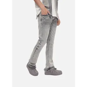 Fax Stacked Flare Jean Light Blue Washed