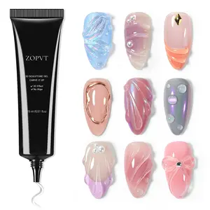 3D Gel Nail Art Shaping Gel, Gel Polish, Perfect for DIY Autumn Winter Designs, Ideal for Painting and Halloween Decorations