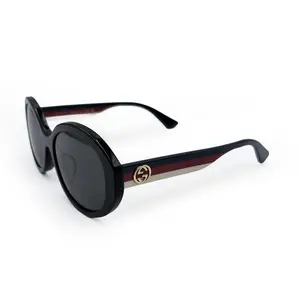 GUCCI Round Logo Sunglasses - Timeless Designer Style with Iconic GG Logo Dark Tinted Lenses Full-Frame Design for Everyday Wear Authentic Luxe Accessory