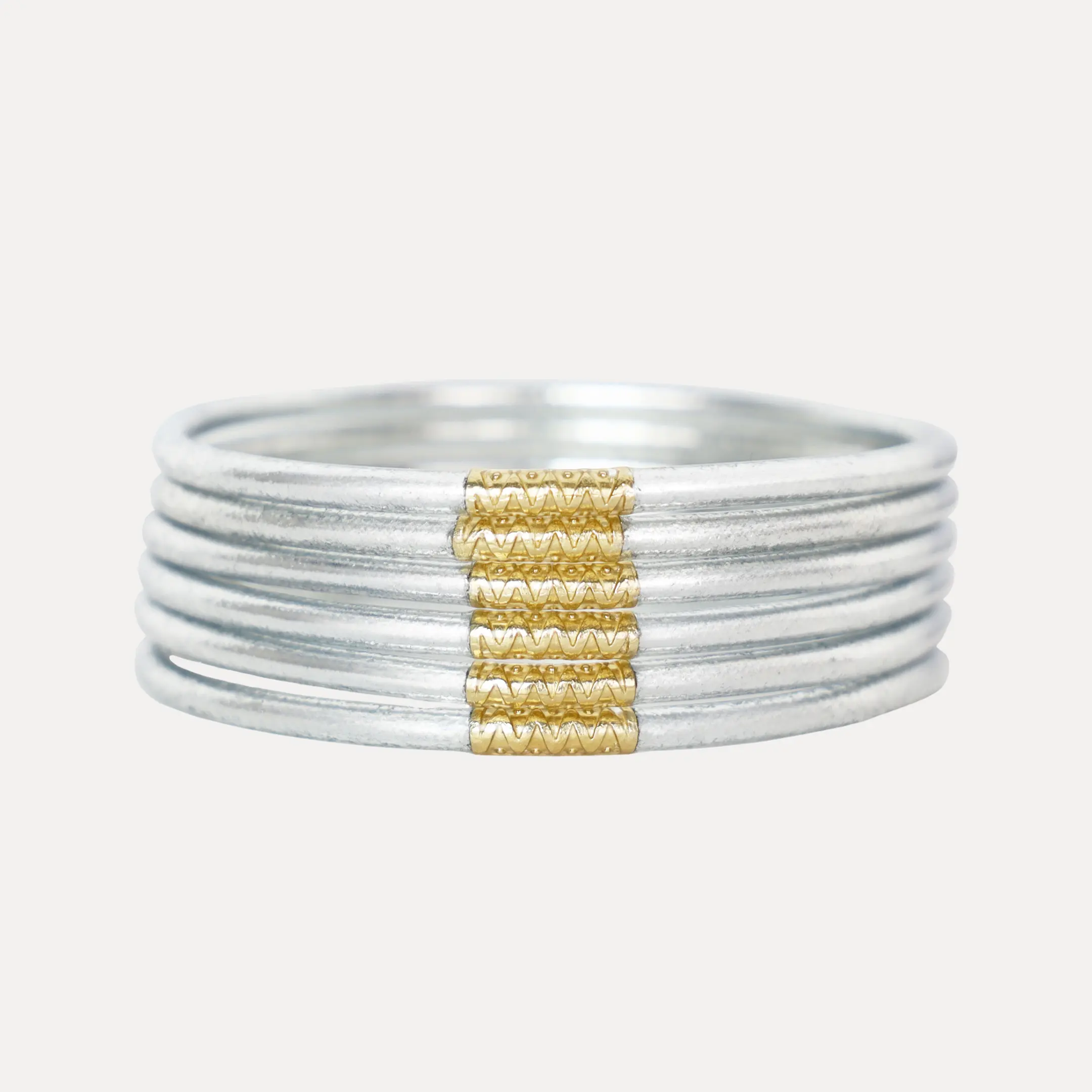 Silver Lumine All Weather Bangles® (Set of 6)