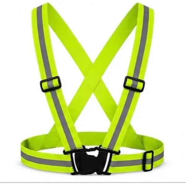 Adjustable Reflective Safety Straps - High-Visibility Harness for Running, Cycling, Work Use by Cyclists, Construction Workers with Consistent Visibility, Biking, Easy To Use, Secure, Outdoor Sports Accessories