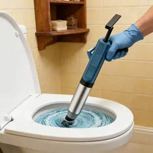 High Pressure Drain Cleaner, Bathroom Toilet Kitchen Cleaning Tool, Sink Plunger, Pipe Unclogger, Clog Remover, Essential Home Maintenance