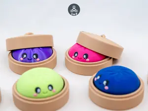 Dumpling Clicker - Bao Clicker - Fidget Clicker - Key Clicker - Fidget Key Clicker - 1 Pack