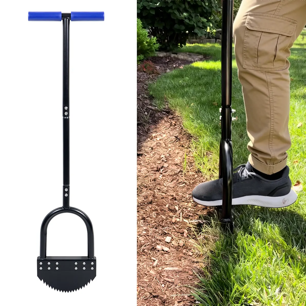 【DealsForYouDays】CKLT Manual Garden Bed Edger - Durable Gardening Work Tool with Wide Footplate, Portable Design for Weed Removal, Flowerbed, Sidewalk, Durable Landscape Tool, deals for you, restock