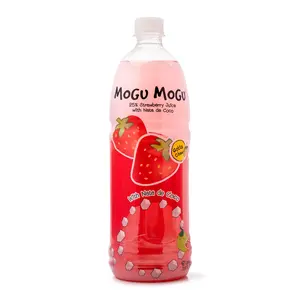 Mogu Mogu Strawberry  Juice with Nata de Coco 33.8 oz