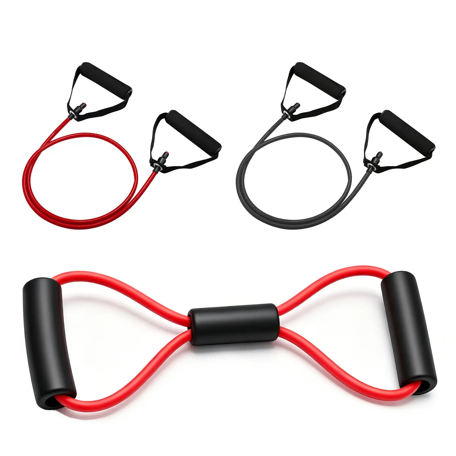 3Pcs Adjustable Resistance Bands with Handles, Elastic Tension Ropes for Upper & Lower Body, Arm Training, Home Gym & Yoga Equipment, Resistance Band Workout, Gym Stuff, Lower Body Workout,back to school,back to school haul