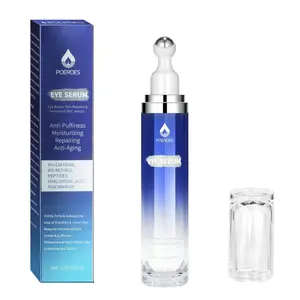 POEROES Caffeine Eye Serum and Eye Cream Roller Eliminates Dark Circles and Puffiness, Reduces Wrinkles and Fine Lines, and Eliminates Puffiness 360°Massage Ball for a Comfortable Skincare Experience
