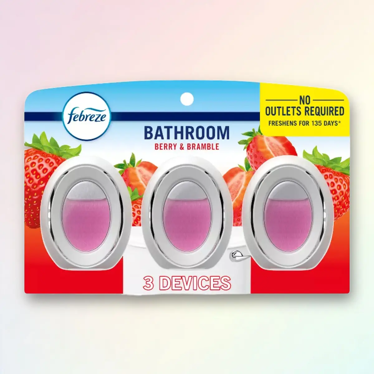 Febreze Small Spaces Air Freshener Berry & Bramble 2.25fl oz 3pk - for Small Rooms, 3 Pack
