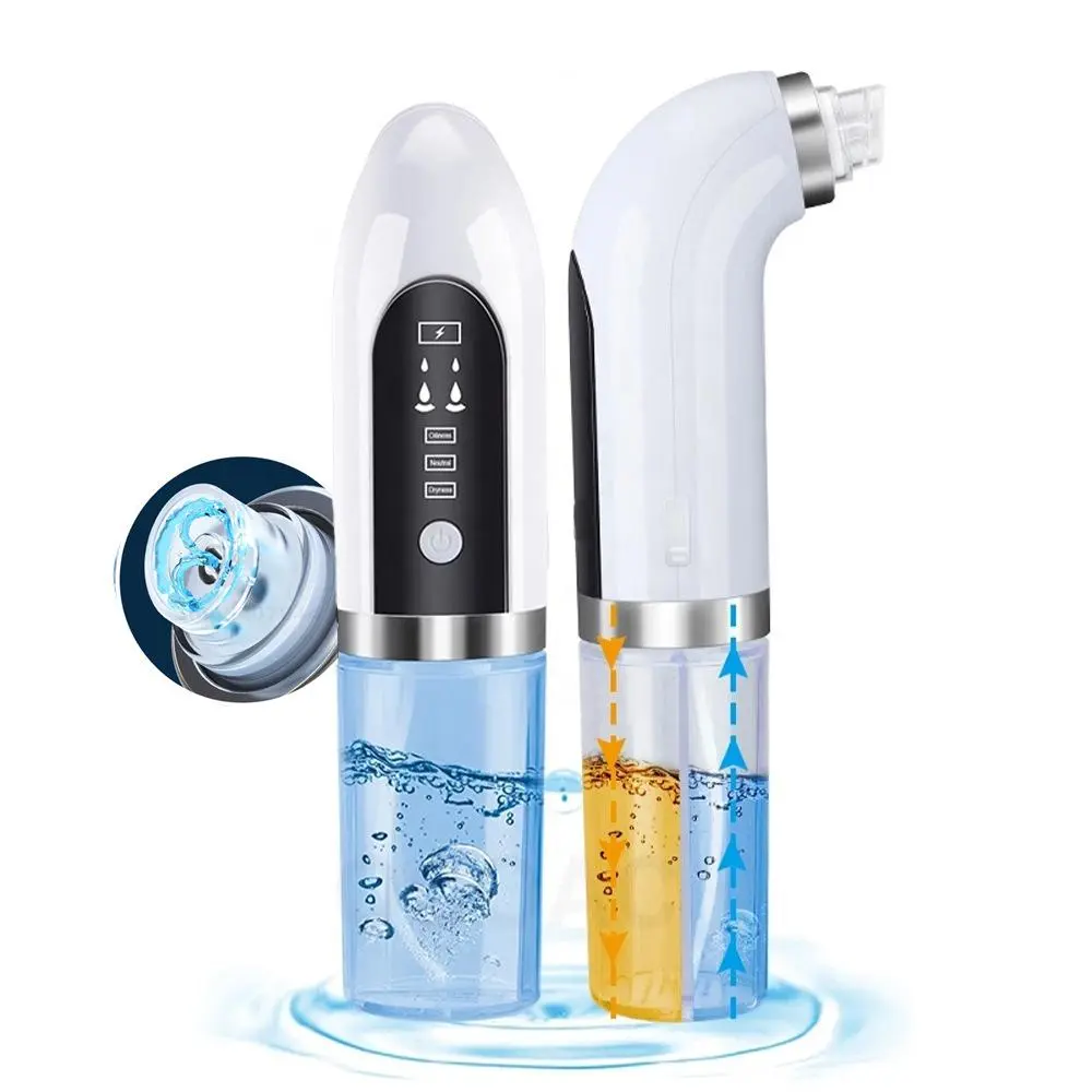 USB Rechargeable Blackhead Remover, 5 Suction Levels & 5 Suction Heads Facial Pore Cleaner, Facial Beauty Instrument for Deep Cleansing, Pore Suction Tool