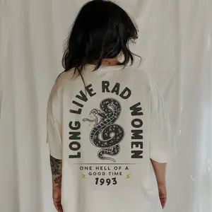 Victoria Maxwell, Womenswear Graphic Tee, Vintage Crewneck T-Shirt, Long Live Rad Women Tee, Trendy aesthetic boho comfort colors tee, feminist girl power shirt, Gift for her